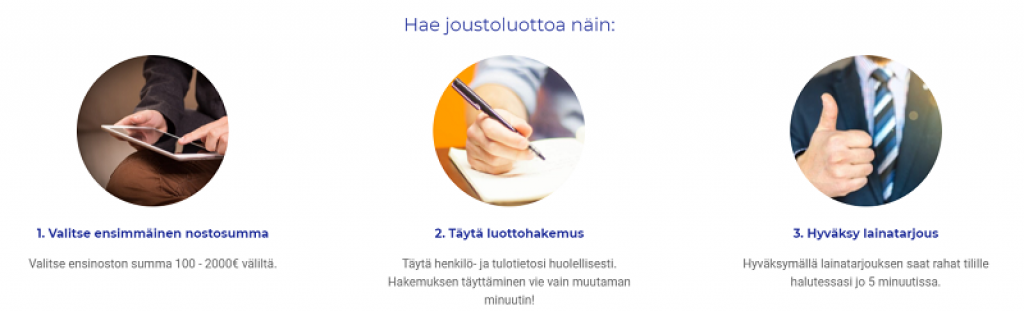 Vippi.fi Joustoluotto - Lainaa heti tilille pikanostolla! | VertaaLainaa.fi