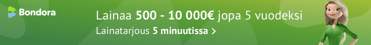 Bondora vertaislainaa jopa 10.000 euroa Bondora vertaislainaa jopa 10.000 euroa