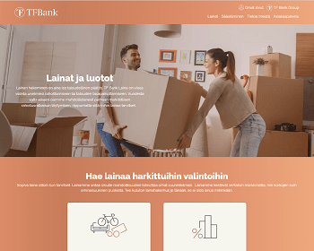 TF Bank lainaa ilman vakuuksia